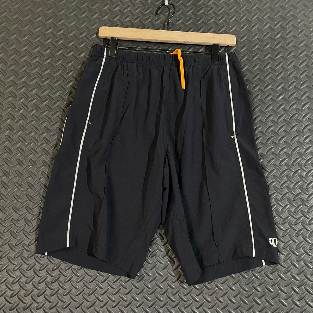 Pearl Izumi Cycling‎ Shorts Men's Large Black Reflective Trim Nylon Spandex